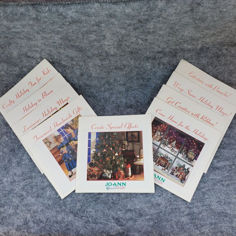 Set Of 9 Joann Fabrics Holiday Craft Booklets Create Special Effects & More 1998